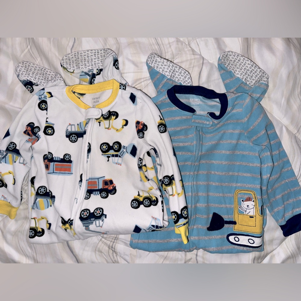 Carters Vehicles fleece pajamas bundle - Picture 1 of 5